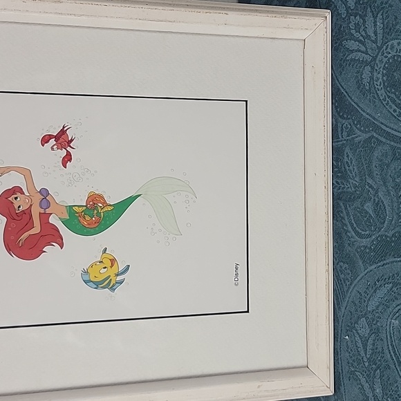 Disney Ariel Flounder & Sebastian Framed 11 X 9 1/4 Picture - Picture 7 of 12